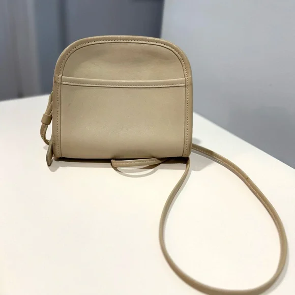 Coach Abbie Vintage 90’s Crossbody Leather Bone off white - Picture 3 of 12
